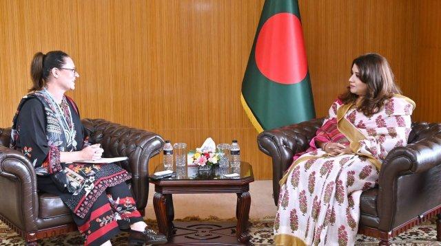 পররাষ্ট্র প্রতিমন্ত্রীর সঙ্গে আইওএম মিশন প্রধানের সৌজন্য সাক্ষাৎ