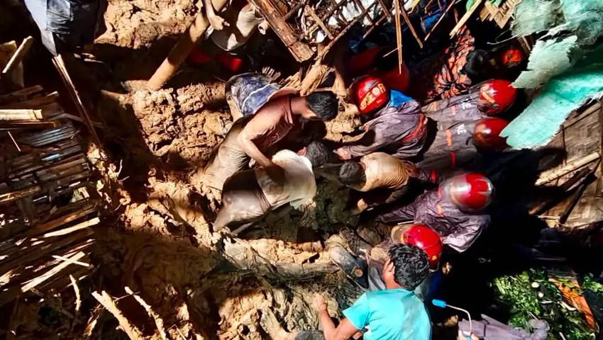কক্সবাজারে পাহাড়ধসে ৯ জনের প্রাণহানি